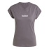 T-shirt Femme adidas Linear Sj Gris/Blanc