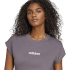 T-shirt Femme adidas Linear Sj Gris/Blanc