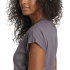 T-shirt Femme adidas Linear Sj Gris/Blanc