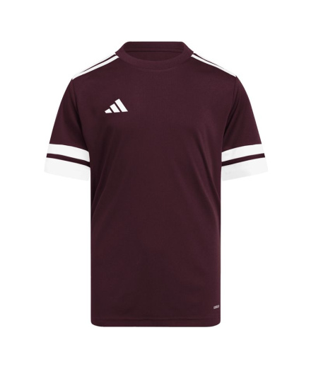 T-shirt Football Enfant adidas Squadra25 Jsy, bordeaux/blanc