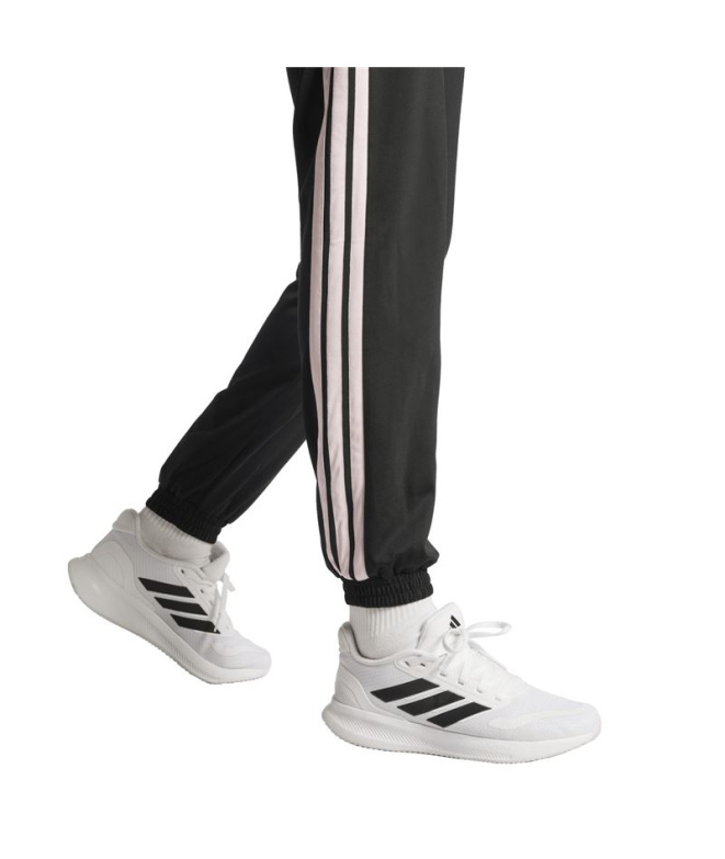 Pantalons adidas 3 Stripes Tp Tric Femme noir/rose