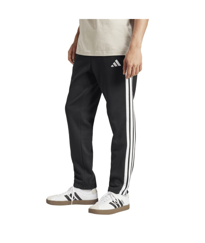 Calça Homem adidas 3 Stripes Fl O, preta/branca