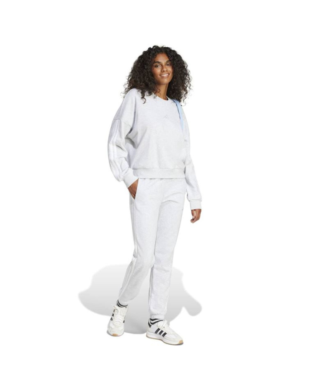 Pantalon blanc adidas 3-Stripes Ft Cf Femme