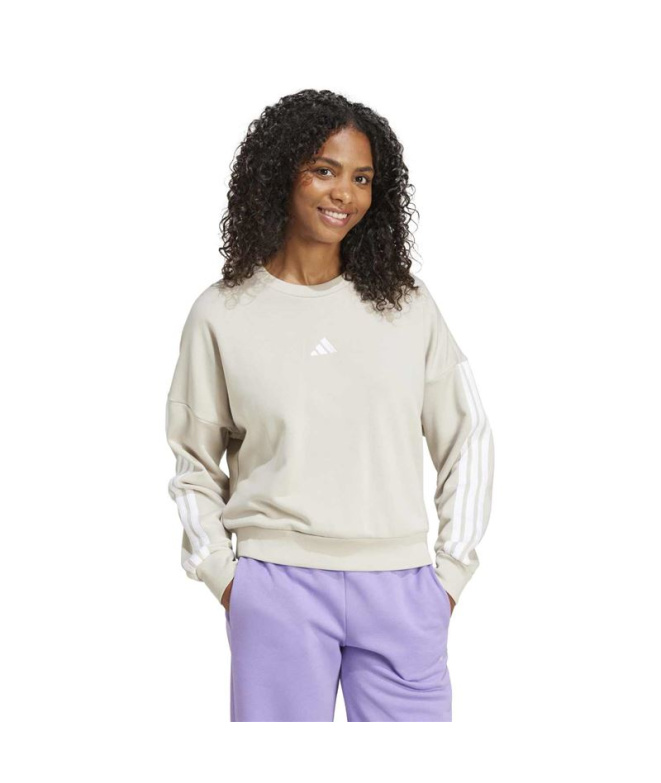 Sweat adidas 3-Stripes Ft Swt Femme bleu/blanc