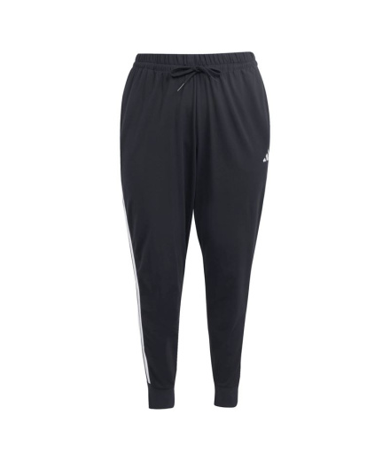 Calça Mulher adidas 3 Stripes Sj Jog Inc, preta/branca