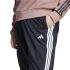 Pantalons de jogging adidas 3 Stripes SJ Femme noir et blanc