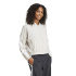 Coupe-vent bomber adidas 3 bandes Femme beige/blanc