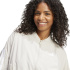 Coupe-vent bomber adidas 3 bandes Femme beige/blanc
