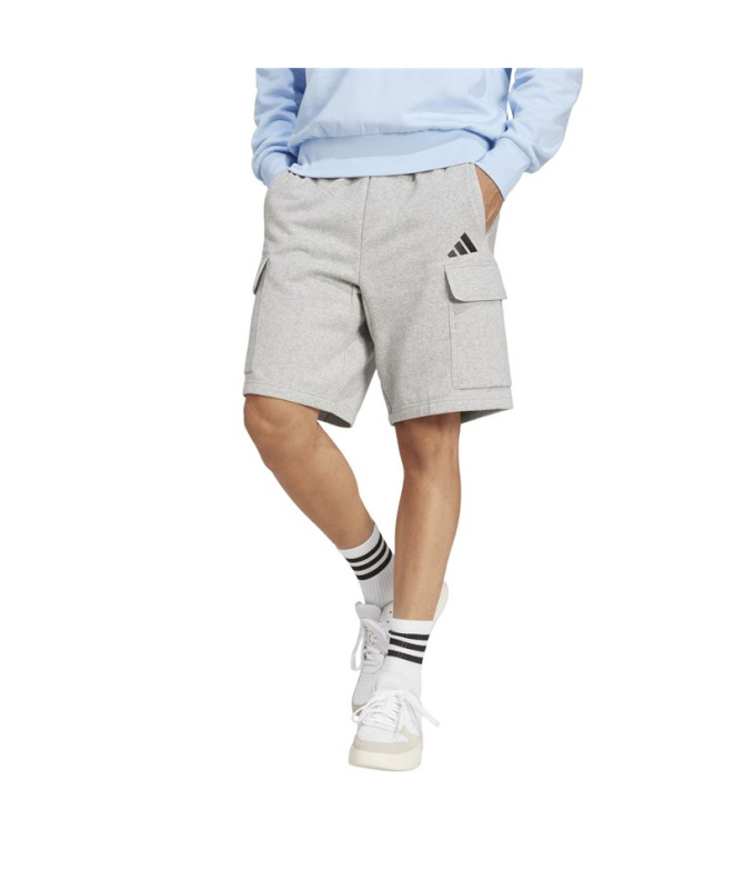 Pantalones adidas Felczy Sho Hombre Gris/Negro