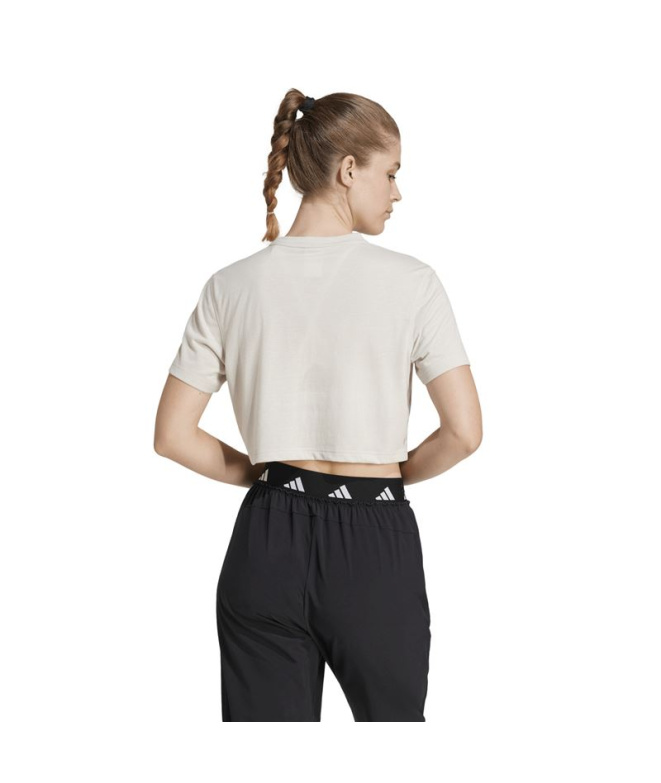 T-shirt Fitness beige adidas We Min Femme