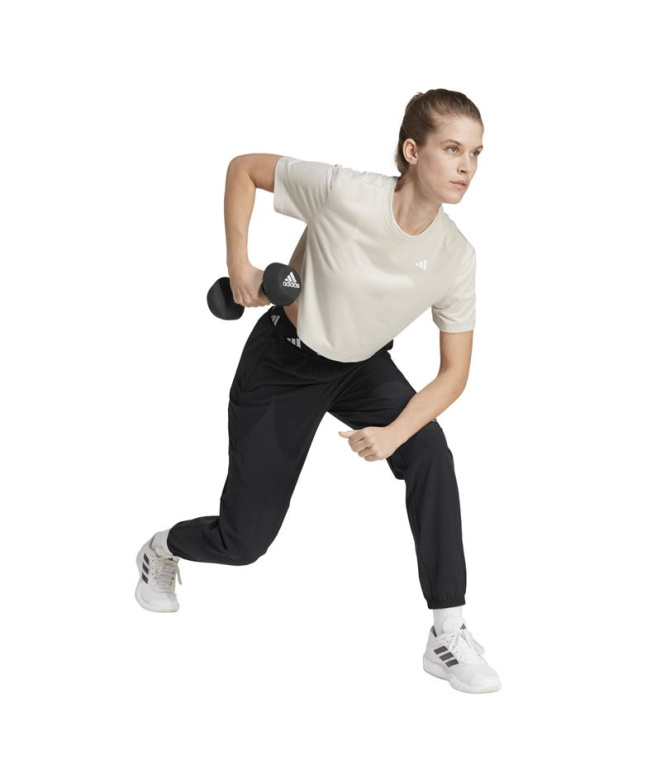 T-shirt Fitness beige adidas We Min Femme