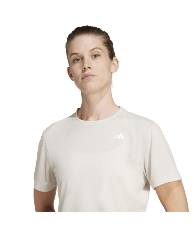 T-shirt Fitness beige adidas We Min Femme