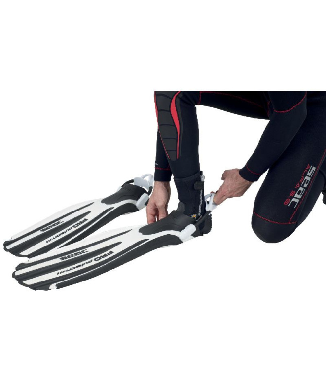Aletas Propulsion S C/ Bungee Blanco Seac