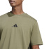 T-shirt Homme adidas 3 bandes SJ vert foncé/noir