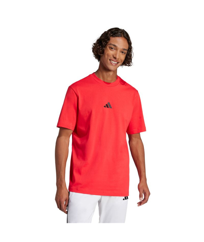 T-shirt Homme adidas SL Sj bordeaux/noir