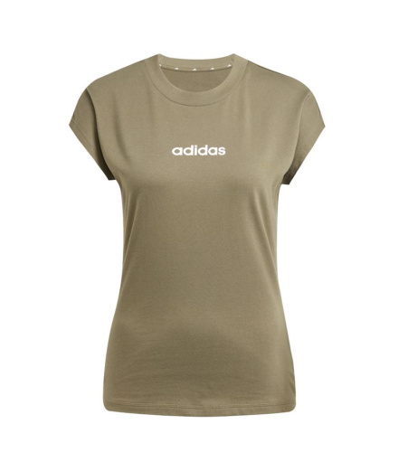 Camiseta adidas Linear Sj Mujer Estoli/Blanco
