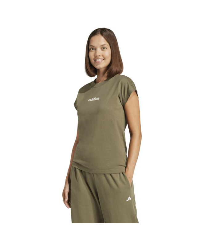 Camiseta Mulher adidas Linear Sj Estoli/Branca