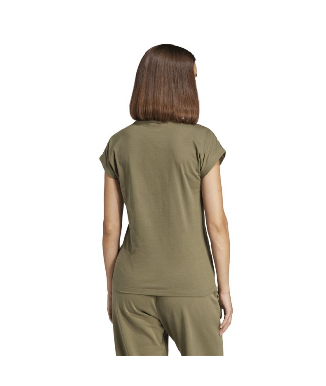 T-shirt Femme adidas Linear Sj Estoli/Blanc