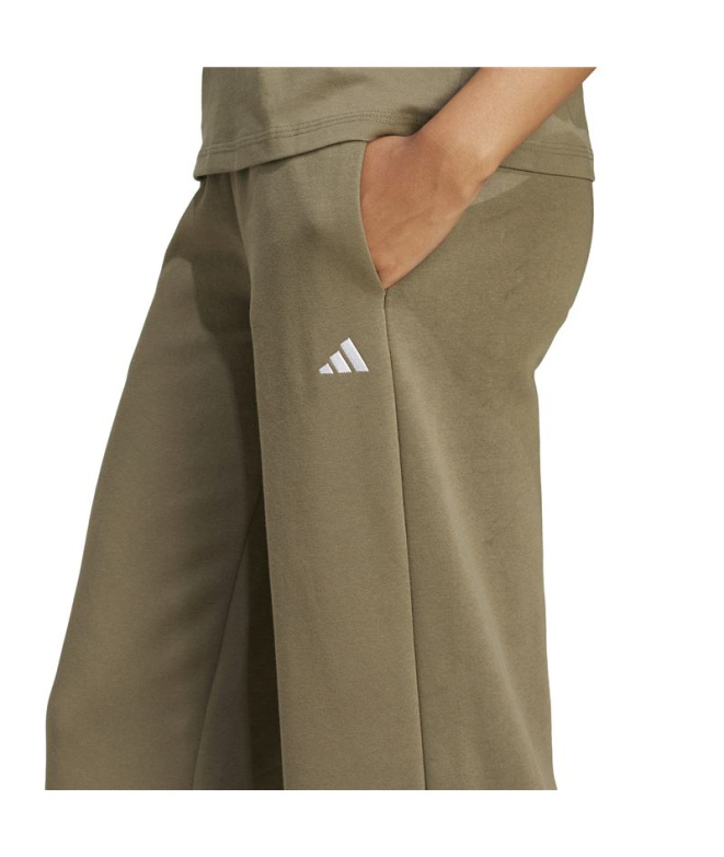Calça Mulher adidas SL FC verde-escura/branca