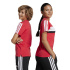 Camiseta adidas 3 Bandas Tib Infantil Rubpur/Blanco