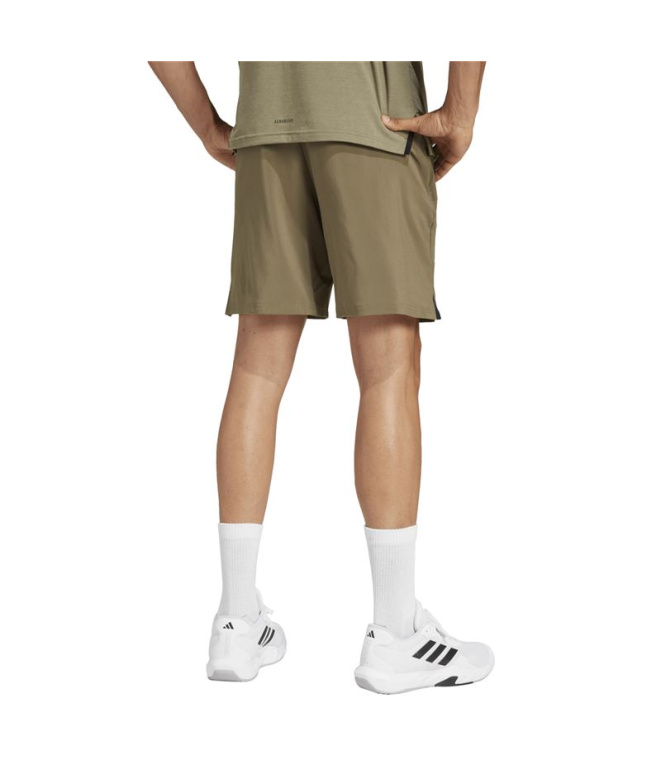 Calça Fitness adidas D4T Homem verde escuro.