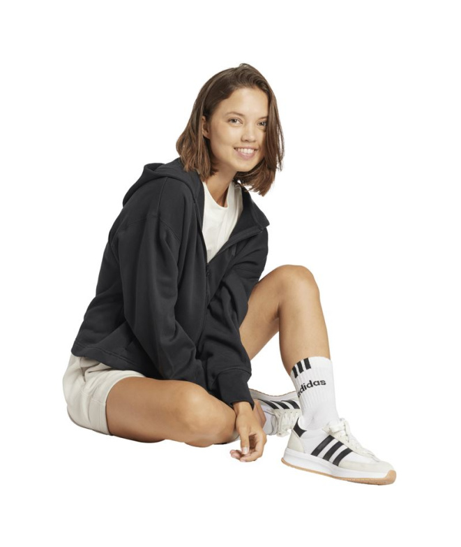 Moletom Mulher adidas All Season Ft Fz preto