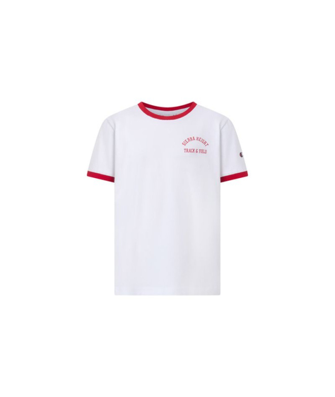 Camiseta Champion Ss Tee Niño Blanco