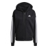 Femme adidas 3-Stripes FL FZ HD Veste Noir/Blanc