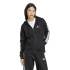 Femme adidas 3-Stripes FL FZ HD Veste Noir/Blanc
