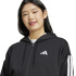 Casaco adidas 3-Stripes FL FZ HD Mulher Preta/Branca