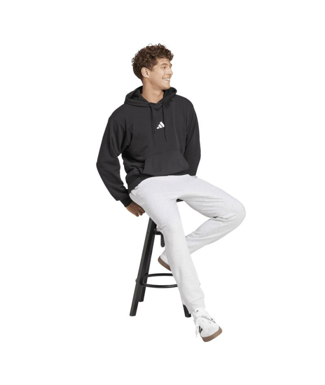Pantalones adidas Feelcozy Hombre Gris/Negro