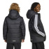 Jaqueta adidas Ess 3 Stripes Infantil , Preta/Branca