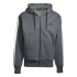 Homem adidas 3-Stripes FL FZ HD cinza Moletom /preto
