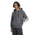 Homem adidas 3-Stripes FL FZ HD cinza Moletom /preto
