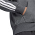 Homem adidas 3-Stripes FL FZ HD cinza Moletom /preto