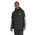 Casaco adidas Ess 3 Stripes Rain H Homem Preta Montanha