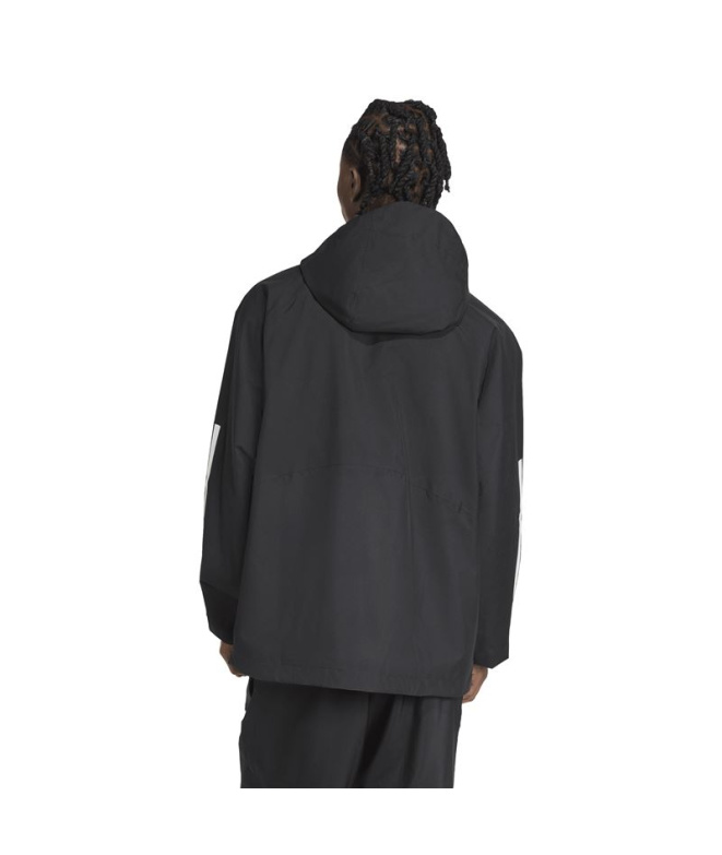 Casaco adidas Ess 3 Stripes Rain H Homem Preta...