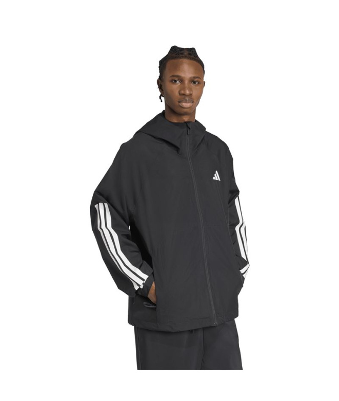 Casaco adidas Ess 3 Stripes Rain H Homem Preta...