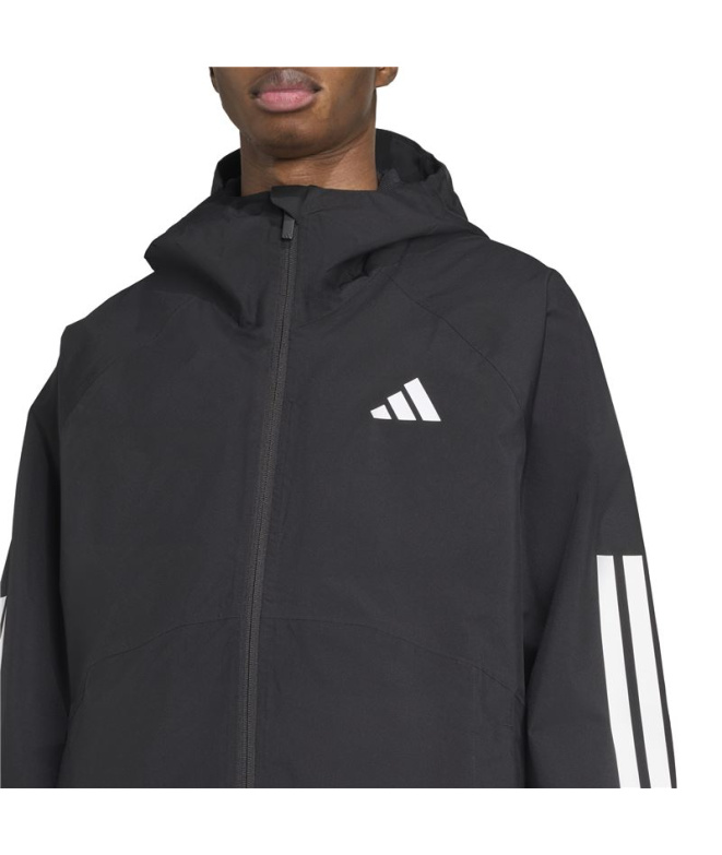 Casaco adidas Ess 3 Stripes Rain H Homem Preta...