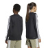Camisa Infantil adidas Tr-Es 3 Stripes Fitness , manga longa, preta/branca