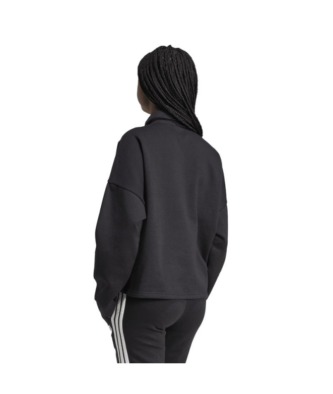 Moletom Mulher adidas Lin FL Polo preto/branco