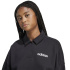 Moletom Mulher adidas Lin FL Polo preto/branco