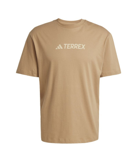 Camiseta de Montaña adidas Tx Logo Tee Hombre Marrón