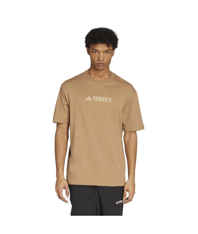 Camiseta Homem adidas Tx Logo Montanha marrom