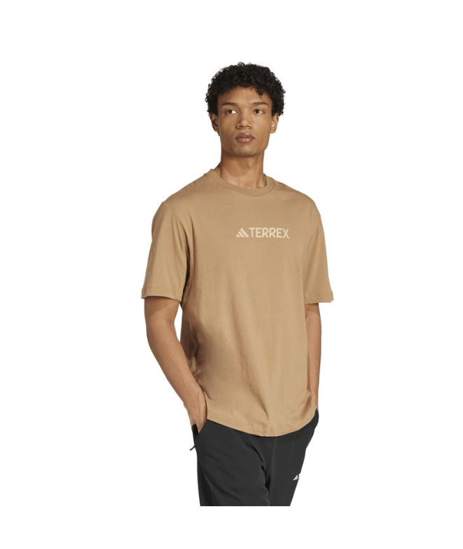 Camiseta Homem adidas Tx Logo Montanha marrom