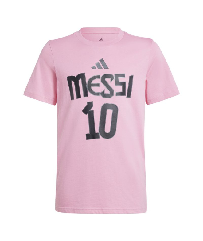 Camiseta Futebol Infantil adidas Messi N&N G rosa