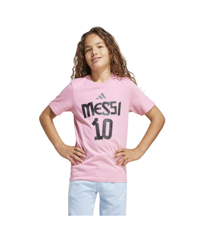 T-shirt Football Enfant adidas Messi N&N G rose