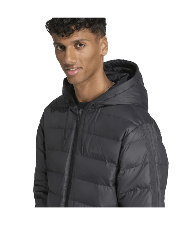 Veste Montagne noire adidas Ess 3 Stripes Ld Hd...