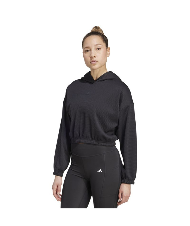 Sudadera de Fitness adidas Mo Cover-Up Mujer Negro