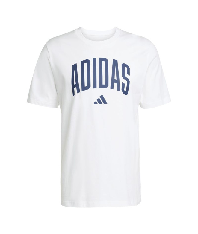 T-shirt blanc adidas Collegiate Homme